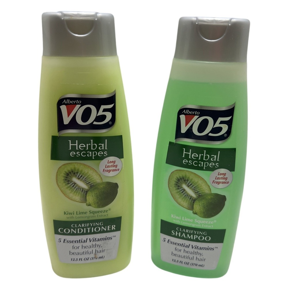 Alberto Vo5 Kiwi Lime Squeeze Clarifying Shampoo & Conditioner Set 12.5 Oz Each